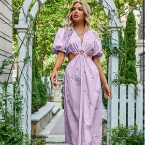 Lavender Cutout Dress